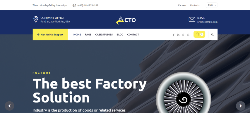 Acto - Industry and Engineering HTML Template