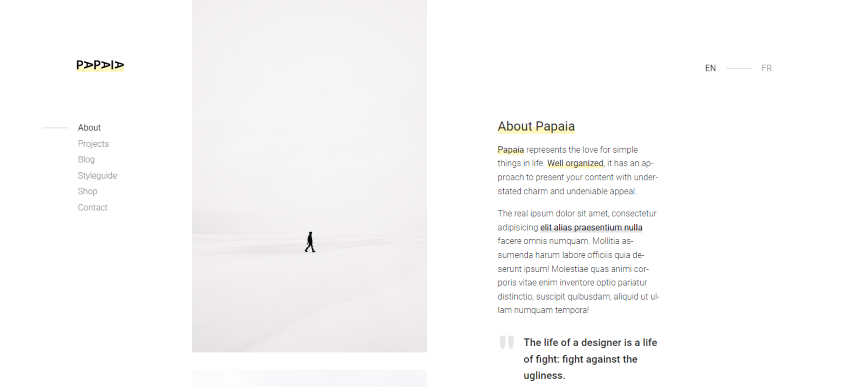 Papaia - Creative HTML5 Site Template for Agencies, Startups & Freelancers