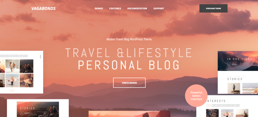 Vagabonds v1.3.6 - Personal Travel & Lifestyle Blog Theme