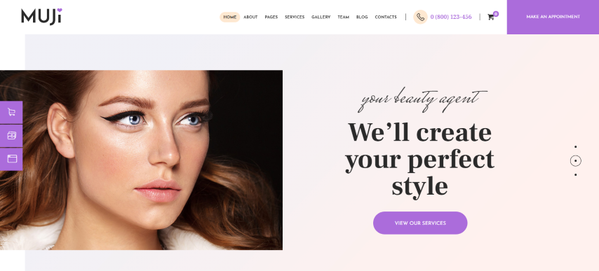 Muji v1.1.3 - Beauty Shop & Spa Salon WordPress Theme