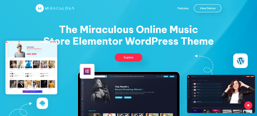 Miraculous v1.1.9 - Online Music Store WordPress Theme