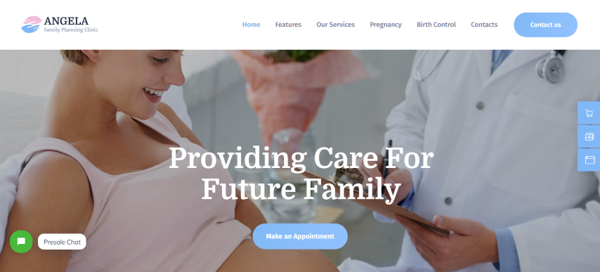 Angela v1.1.5 - Family Planning Clinic WordPress Theme