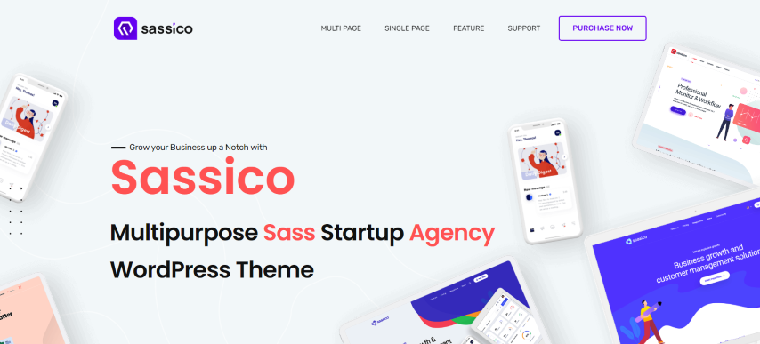 Multipurpose Saas Startup Agency WordPress Theme