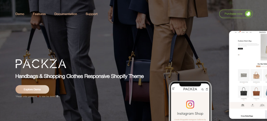 Packza v1.0 - Handbags & Shopping Clothes Responsive Shopify Theme