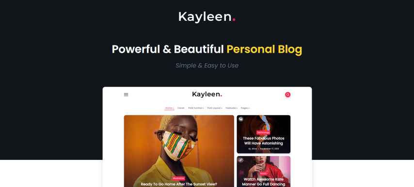 Kayleen v1.6.0 - Blog & Magazine WordPress Theme