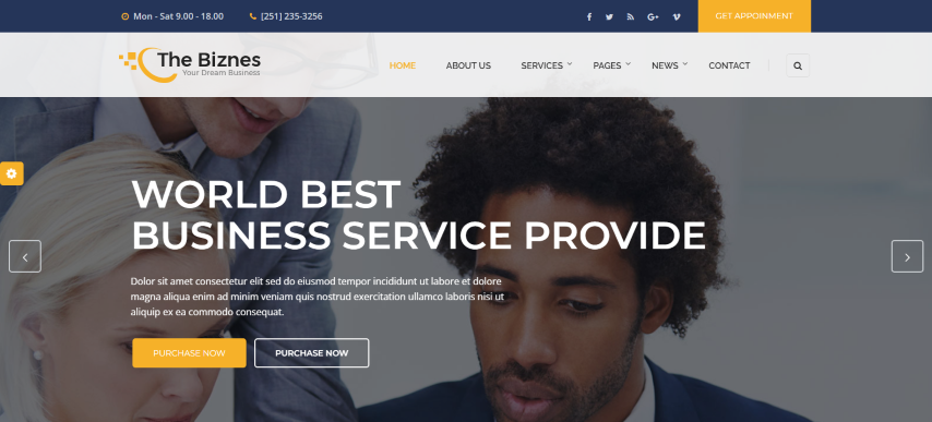 The Business v1.0 - Business Consulting and Professional Services HTML Template