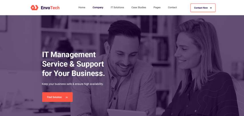 EnvoTech v1.0 - IT Solution and Services Figma Template