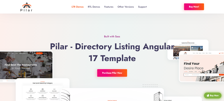 Pilar v1.4 - Directory Listing Angular 14 Template