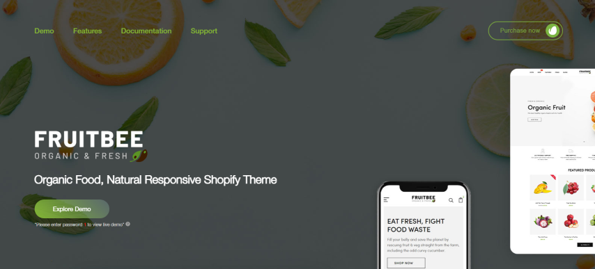 FruitBee v1.0 - Organic Food, Natural Responsive Shopify Theme