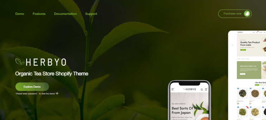 Herbyo v1.0 - Organic Tea Store Shopify Theme