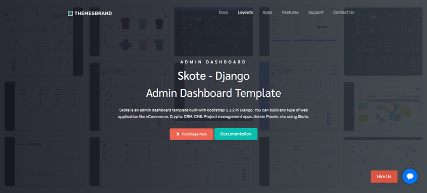 Skote v3.3.0 - HTML & Django Admin Dashboard Template