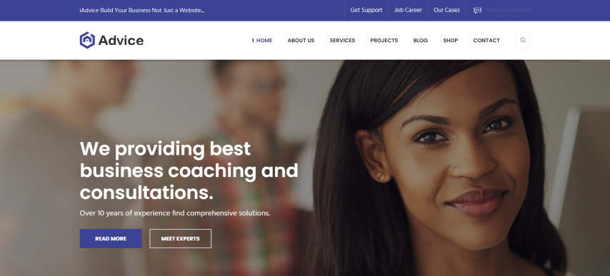 iAdvice v1.0 - Business Consulting and Professional Services HTML Template
