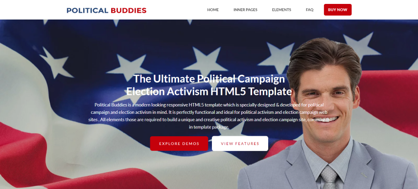 Political Buddies v1.0 - Election Campaign & Activism HTML5 Template