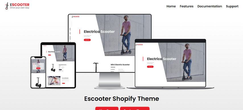 Escoot v1.0 - Single Product Shopify Theme