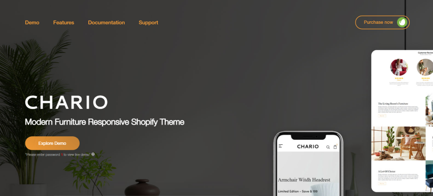 Chario v1.0 - Modern Furniture Responsive Shopify Theme