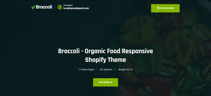 Broccoli v1.0 - Organic Food Store Shopify Theme