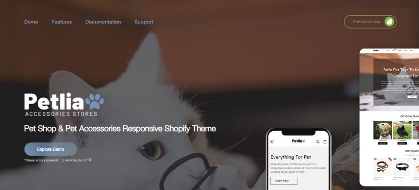 Petlia v1.0 - Pet Shop & Pet Accessories Responsive Shopify Theme