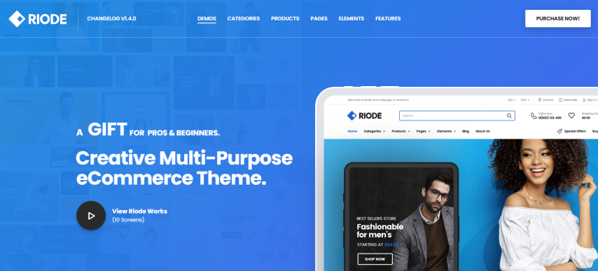 Riode v1.4.9 - Multi-Purpose WooCommerce Theme