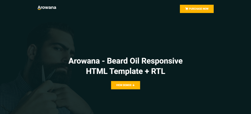 Arowana v1.0 - Beard Oil & Barber Shop HTML Template