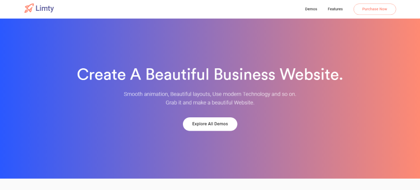 Limty v1.0 - Business Landing Page HTML Template with RTL