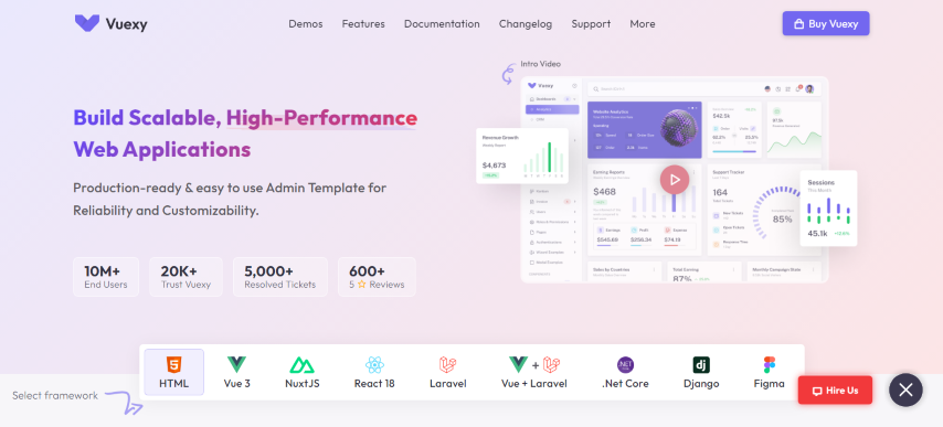 Vuexy v8.2.0 - Vuejs, React, HTML & Laravel Admin Dashboard Template