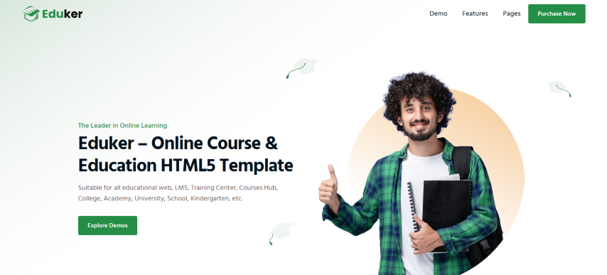 Eduker v1.0 – Online Course & Education HTML5 Template