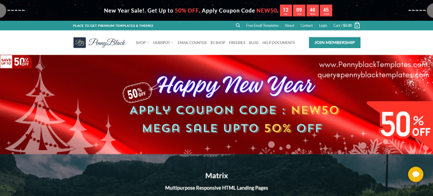 MATRIX - Multipurpose Responsive HTML Landing Pages