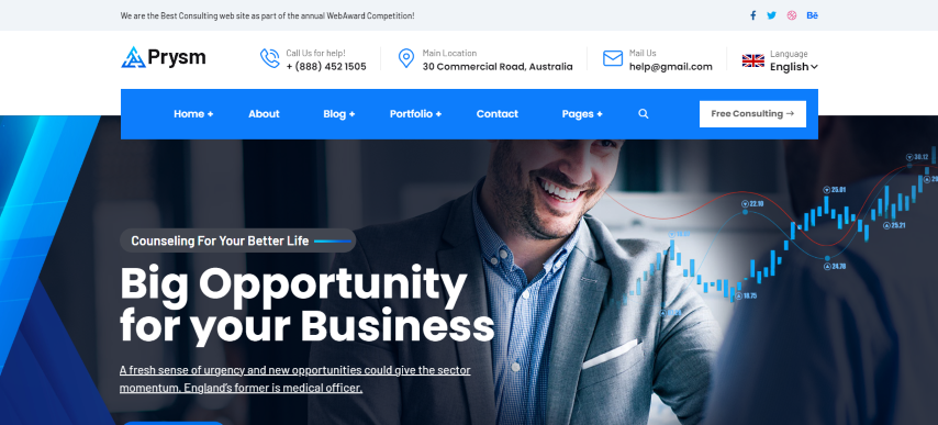 Prysm - Consulting Business Template