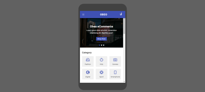 Obeo - Shop and Store Mobile Template