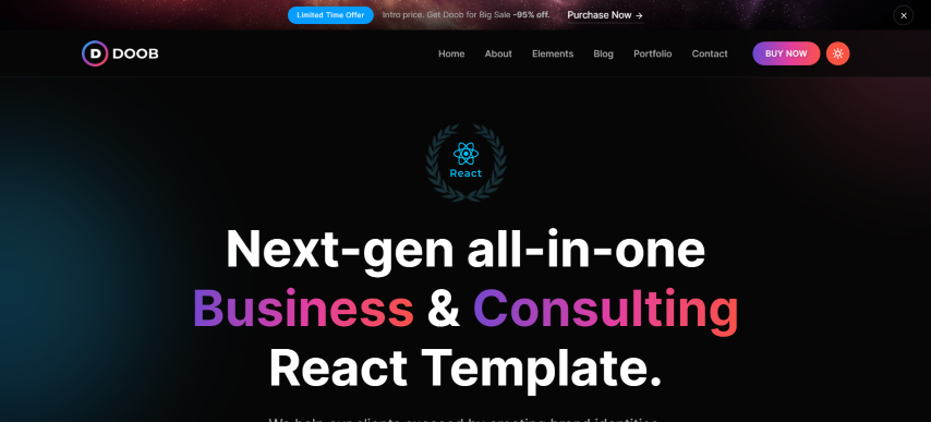 Doob v1.5 - Business and Consulting React Template