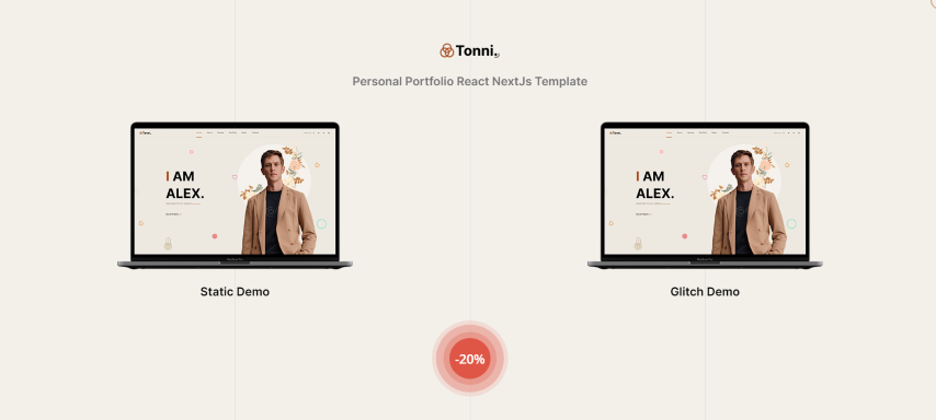 Tonni - Personal Portfolio React NextJs Template