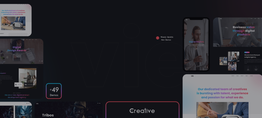 Vie v1.0 - React Creative Portfolio & Agency template