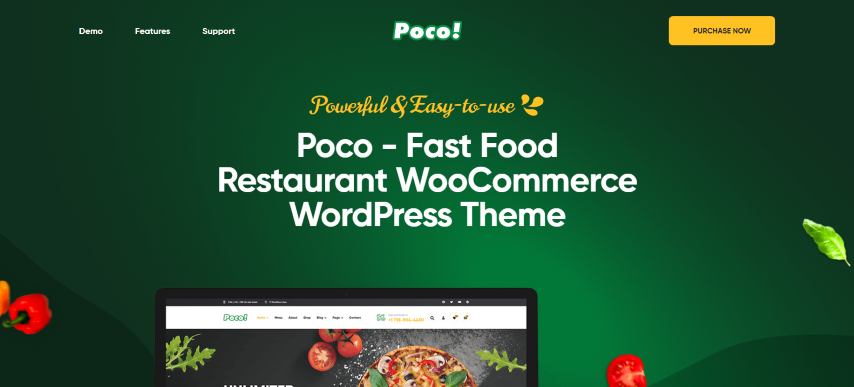 Poco v1.9.4 - Fast Food Restaurant WordPress Theme