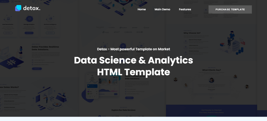 Detox v1.0 - Data Science & Analytics HTML Template