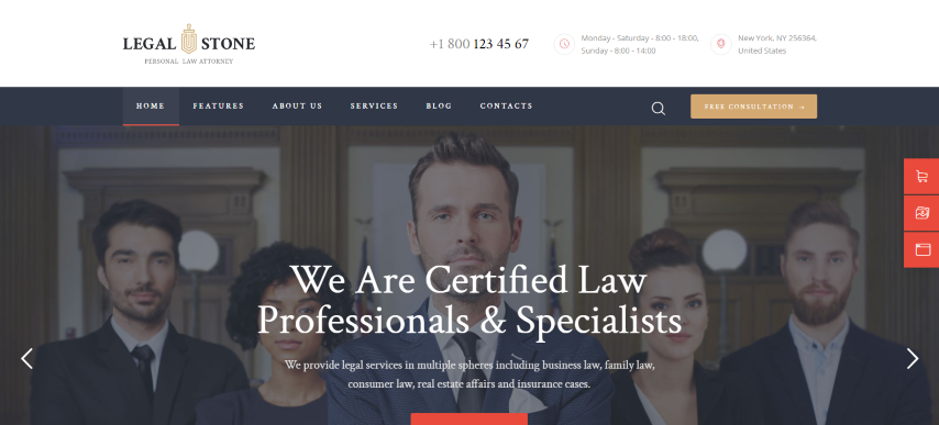 Legal Stone v1.2.5 - Lawyers & Attorneys WordPress Theme