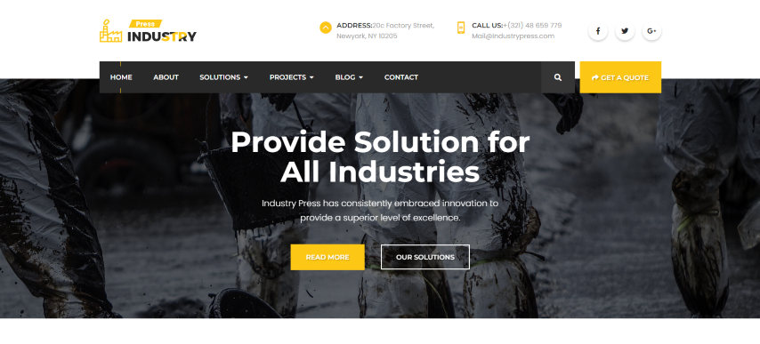 Industry Press v3.1 - Factory and Industrial Business WordPress Theme
