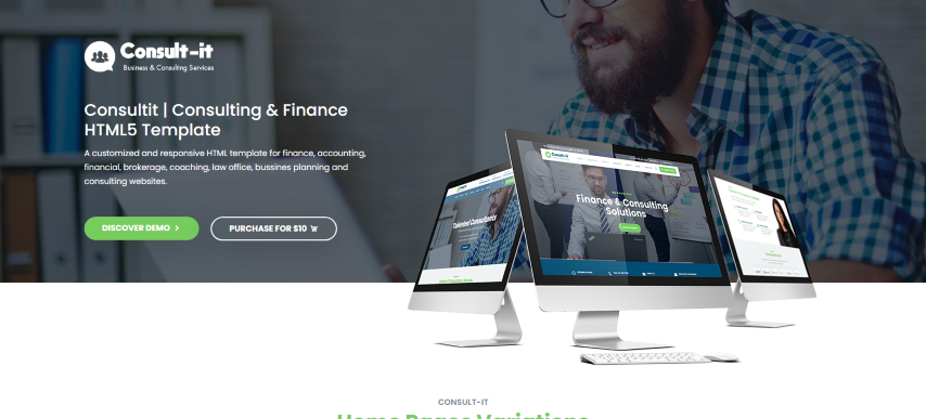 ConsultIt v2.0 - Business Consulting and Investments HTML Template
