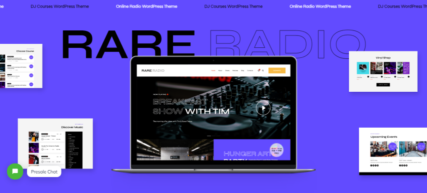 Rare Radio v1.0.10 - Online Music Radio Station & Podcast WordPress Theme
