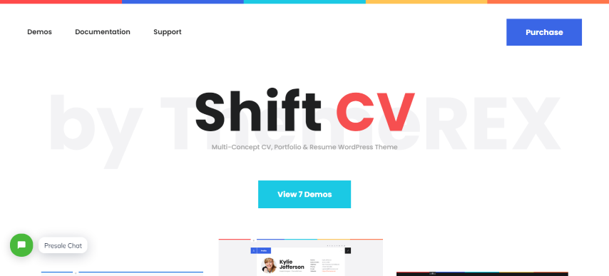 ShiftCV v3.0.8 - Blog \ Resume \ Portfolio \ WordPress