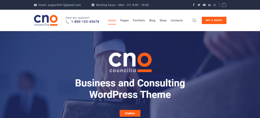 Councilio v1.0.9 - Business and Financial Consulting Theme
