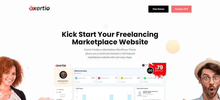 Exertio v1.2.2 - Freelance Marketplace WordPress Theme