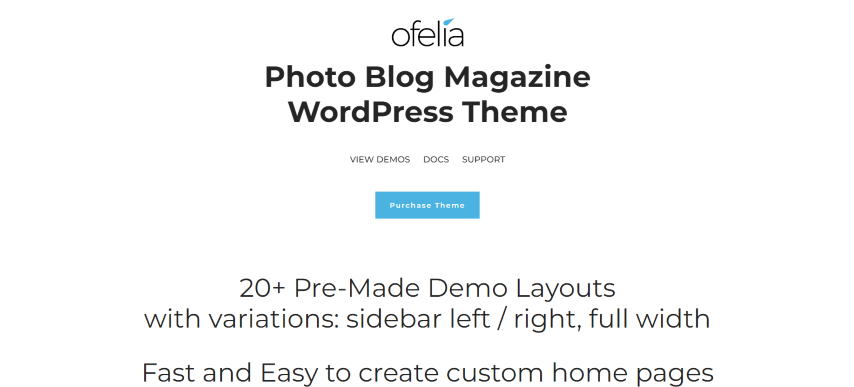 Ofelia v1.4.81 - Travel Personal WordPress Blog Theme