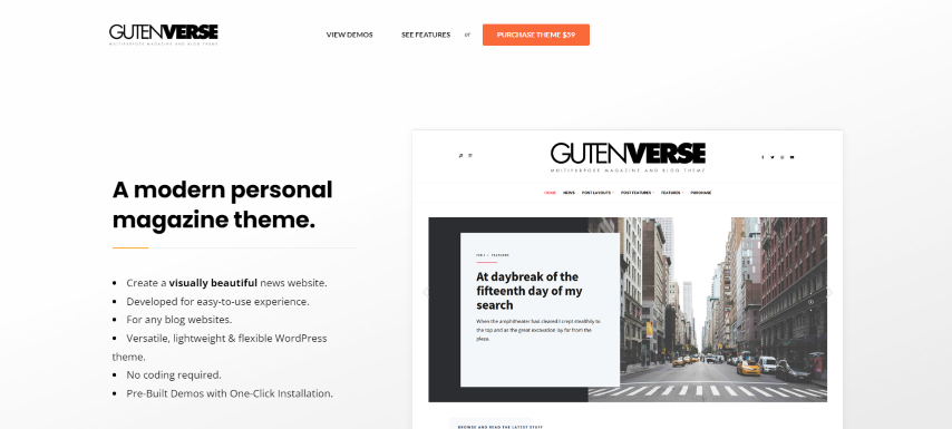 GutenVerse v3.9.1 - Magazine and Blog Theme