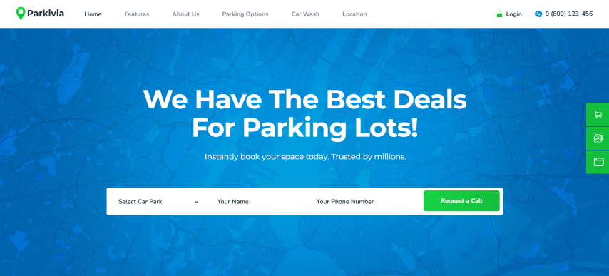 Parkivia v1.1.7 - Auto Parking & Car Maintenance WordPress Theme