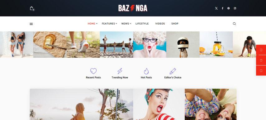 Bazinga v1.1.6 - Magazine & Viral Blog WordPress Theme