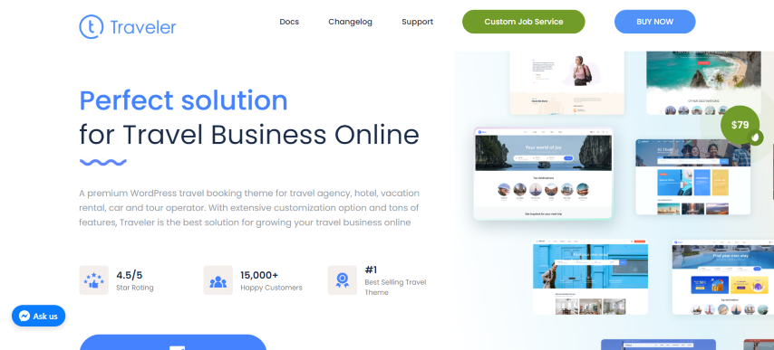 Traveler v3.0.7.1 - Travel Booking WordPress Theme
