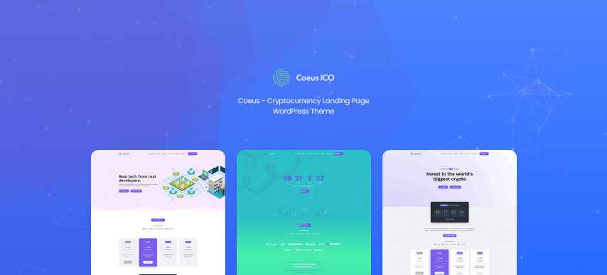 Coeus v1.2.0 - Cryptocurrency Landing Page Theme