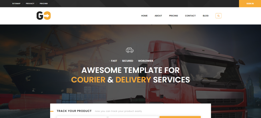 GO Courier v2.5.4 – Delivery Transport WordPress Theme