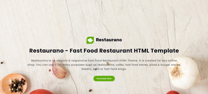Restaurano v1.0 - Restaurant HTML Template