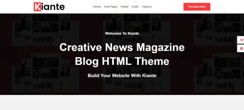 Kiante - Newspaper Magazine Blog Html5 Template